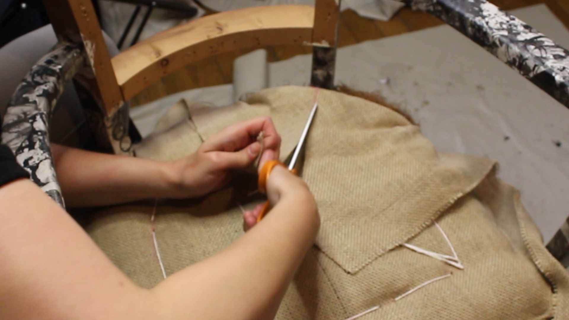 Réalisation d'un passepoil à la main